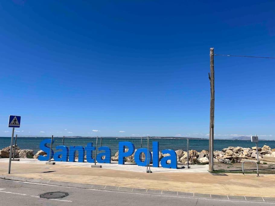 Apartamento Con Preciosas Vistas A Pie De Playa Santa Pola Bagian luar foto